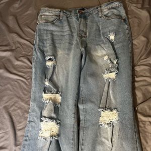 Brand new Fashion nova jeans size 14 straight blue jeans with tags